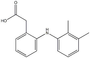 2-(2,3-Dimethylphenylamino)benzeneacetic acid 结构式