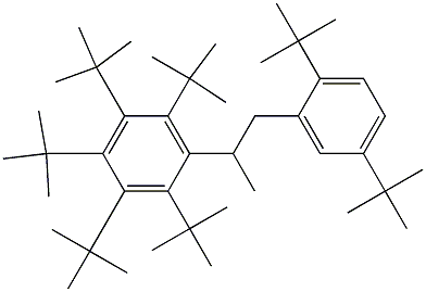 2-(Penta-tert-butylphenyl)-1-(2,5-di-tert-butylphenyl)propane 结构式