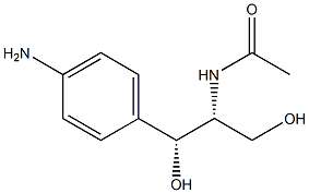 [1R,2R,(-)]-2-Acetylamino-1-(p-aminophenyl)-1,3-propanediol 结构式