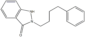 2-(4-Phenylbutyl)-1H-indazol-3(2H)-one 结构式