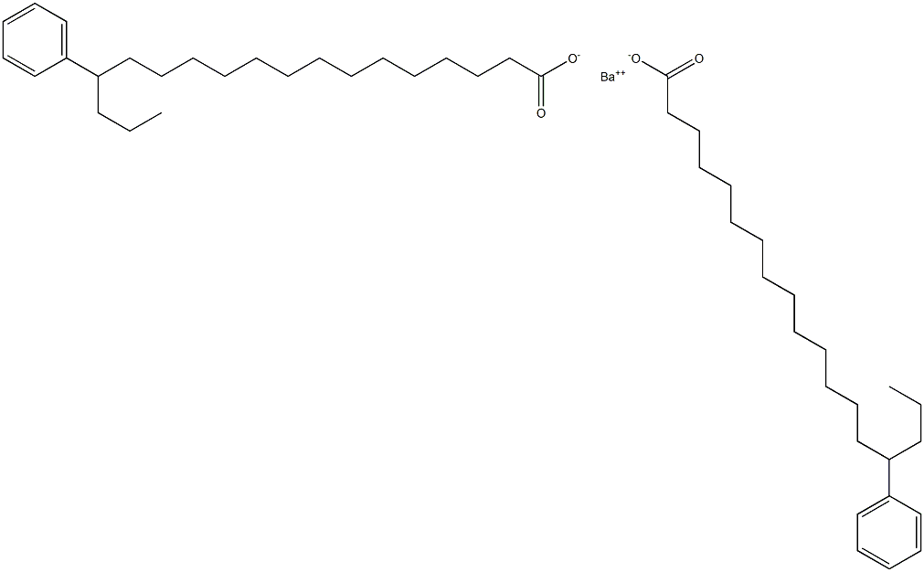 Bis(15-phenylstearic acid)barium salt 结构式