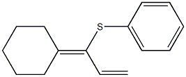 1-(Phenylthio)-1-cyclohexylidene-2-propene 结构式