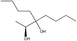 [S,(-)]-3-Butyl-2,3-heptanediol 结构式