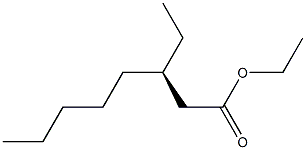 [R,(+)]-3-Ethyloctanoic acid ethyl ester 结构式