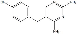 5-(4-Chlorobenzyl)pyrimidine-2,4-diamine 结构式