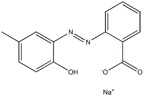 2-[(2-Hydroxy-5-methylphenyl)azo]benzoic acid sodium salt 结构式