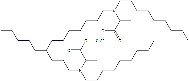 Bis[2-(dinonylamino)propanoic acid]calcium salt 结构式