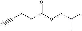 3-Cyanopropionic acid (2-methylbutyl) ester 结构式