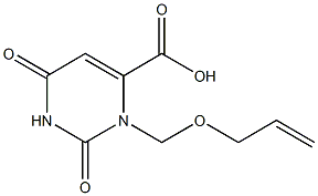 1-(2-Propenyloxymethyl)-6-carboxyuracil 结构式