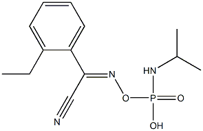 N-Isopropylphosporamidic acid ethyl[(cyanophenylmethylene)amino] ester 结构式