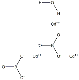 Cadmium borate monohydrate 结构式