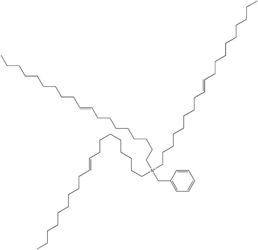 Tri(9-nonadecenyl)benzylaminium 结构式