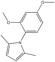 1-(2,4-Dimethoxyphenyl)-2,5-dimethyl-1H-pyrrole 结构式