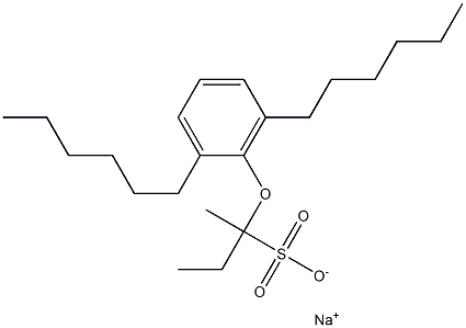 2-(2,6-Dihexylphenoxy)butane-2-sulfonic acid sodium salt 结构式