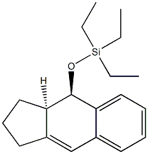 (3aR,4R)-4-(Triethylsilyloxy)-2,3,3a,4-tetrahydro-1H-benz[f]indene 结构式