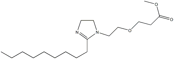 1-[2-(2-Methoxycarbonylethoxy)ethyl]-2-nonyl-2-imidazoline 结构式