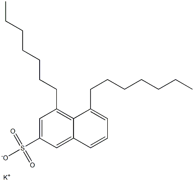 4,5-Diheptyl-2-naphthalenesulfonic acid potassium salt 结构式