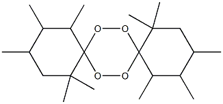 1,1,3,4,5,10,10,12,13,14-Decamethyl-7,8,15,16-tetraoxadispiro[5.2.5.2]hexadecane 结构式