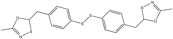 Bis[4-[(5-methyl-1,3,4-oxathiazol-2-yl)methyl]phenyl] persulfide 结构式