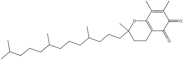 3,4-Dihydro-2,7,8-trimethyl-2-(4,8,12-trimethyltridecyl)-2H-1-benzopyran-5,6-dione 结构式