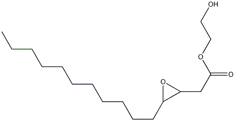 3,4-Epoxypentadecanoic acid 2-hydroxyethyl ester 结构式