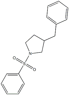 1-(Phenylsulfonyl)-3-benzylpyrrolidine 结构式