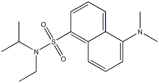 5-Dimethylamino-N-ethyl-N-isopropyl-1-naphthalenesulfonamide 结构式