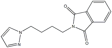 2-[4-(1H-Pyrazol-1-yl)butyl]-2H-isoindole-1,3-dione 结构式