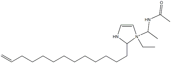 1-[1-(Acetylamino)ethyl]-1-ethyl-2-(12-tridecenyl)-4-imidazoline-1-ium 结构式