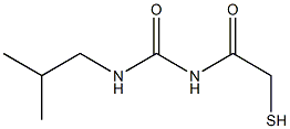 1-Isobutyl-3-(mercaptoacetyl)urea 结构式