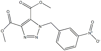 1-(3-Nitrobenzyl)-1H-1,2,3-triazole-4,5-dicarboxylic acid dimethyl ester 结构式