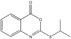 2-Isopropylthio-4H-3,1-benzoxazin-4-one 结构式