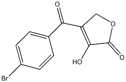 4-(4-Bromobenzoyl)-3-hydroxyfuran-2(5H)-one 结构式