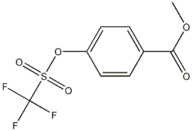 4-[(Trifluoromethyl)sulfonyloxy]benzoic acid methyl ester 结构式
