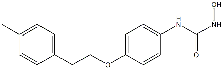 1-Hydroxy-3-[p-[2-(p-tolyl)ethoxy]phenyl]urea 结构式