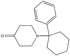 1-(1-Phenylcyclohexyl)piperidin-4-one 结构式