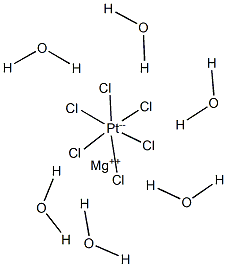 Magnesium hexachloroplatinate(IV) hexahydrate 结构式
