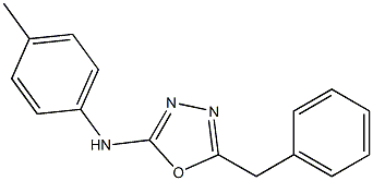 5-Benzyl-2-p-toluidino-1,3,4-oxadiazole 结构式