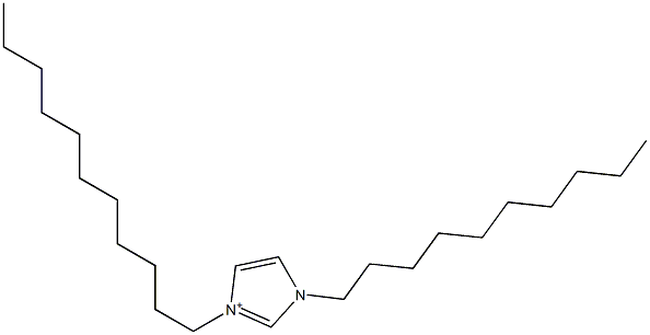 1-Decyl-3-undecyl-1H-imidazol-3-ium 结构式