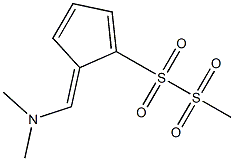 5-Dimethylaminomethylene-1-(methylsulfonylsulfonyl)-1,3-cyclopentadiene 结构式