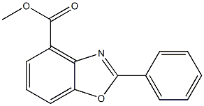 2-Phenylbenzoxazole-4-carboxylic acid methyl ester 结构式