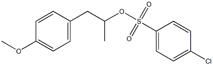 4-Chlorobenzenesulfonic acid 1-methyl-2-(4-methoxyphenyl)ethyl ester 结构式