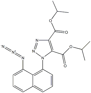 1-(8-Azido-1-naphtyl)-1H-1,2,3-triazole-4,5-dicarboxylic acid diisopropyl ester 结构式