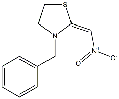 3-Benzyl-2-(nitromethylene)thiazolidine 结构式