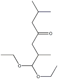 1,1-Diethoxy-2,6-dimethyl-4-heptanone 结构式