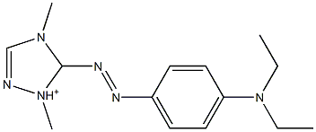 5-[[4-(Diethylamino)phenyl]azo]-1,4-dimethyl-1H-1,2,4-triazol-1-ium 结构式