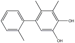 5,6-Dimethyl-4-(2-methylphenyl)benzene-1,2-diol 结构式