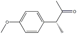 [R,(-)]-3-(p-Methoxyphenyl)-2-butanone 结构式