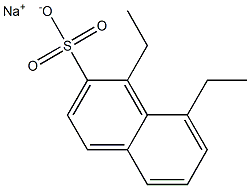 1,8-Diethyl-2-naphthalenesulfonic acid sodium salt 结构式