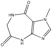 1-Methyl-4,7-dihydro-6H-imidazo[4,5-e][1,4]diazepine-5,8-dione 结构式
